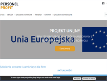 Tablet Screenshot of personelprofit.com.pl